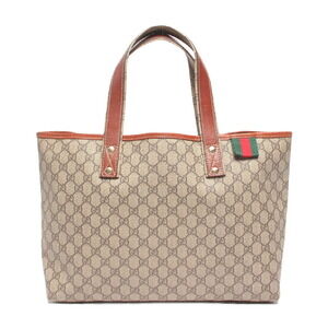 Gucci handbag beige brown GG canvas tote bag